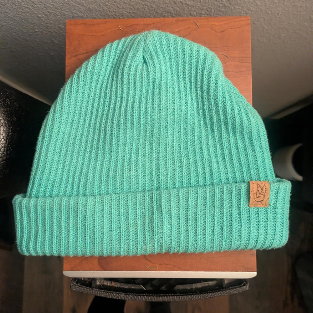 Rustek 100% Cotton Beanie in Aqua Green